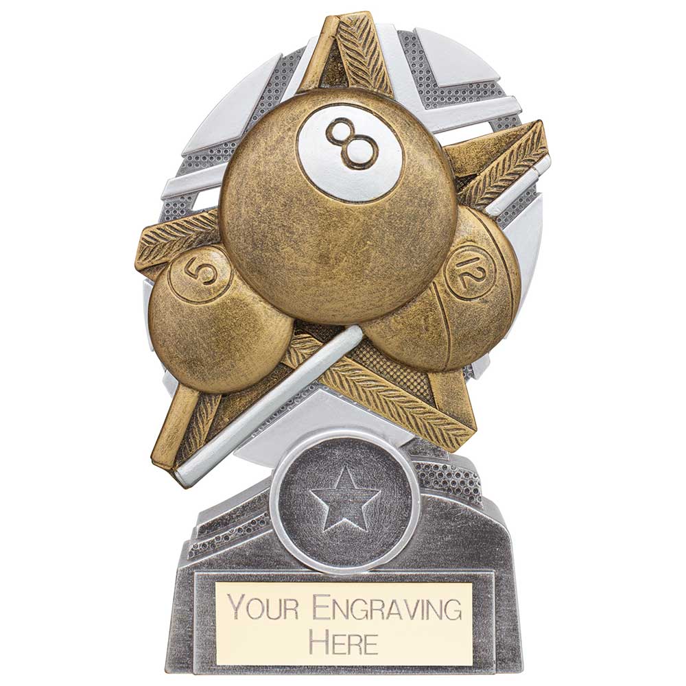 The Stars Pool Plaque Award - 130mm