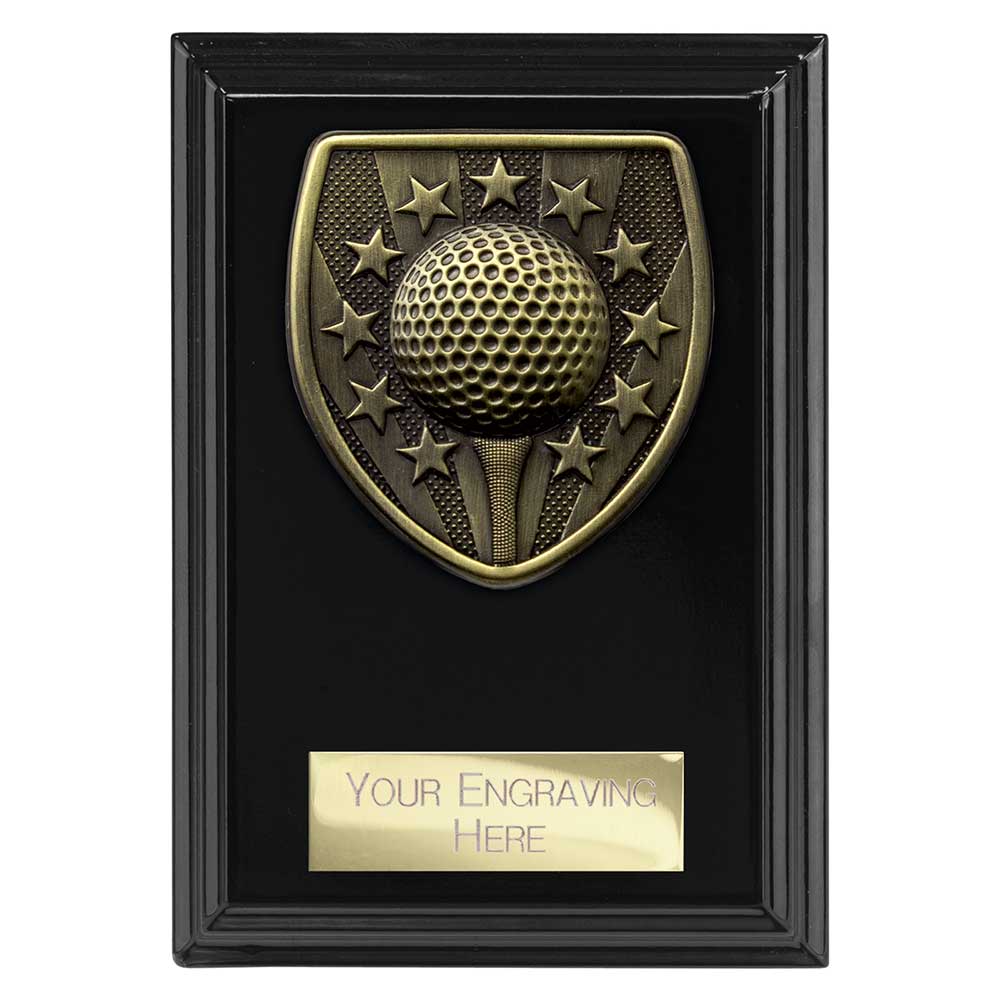 Cobra Plaque Golf Award - 125mm