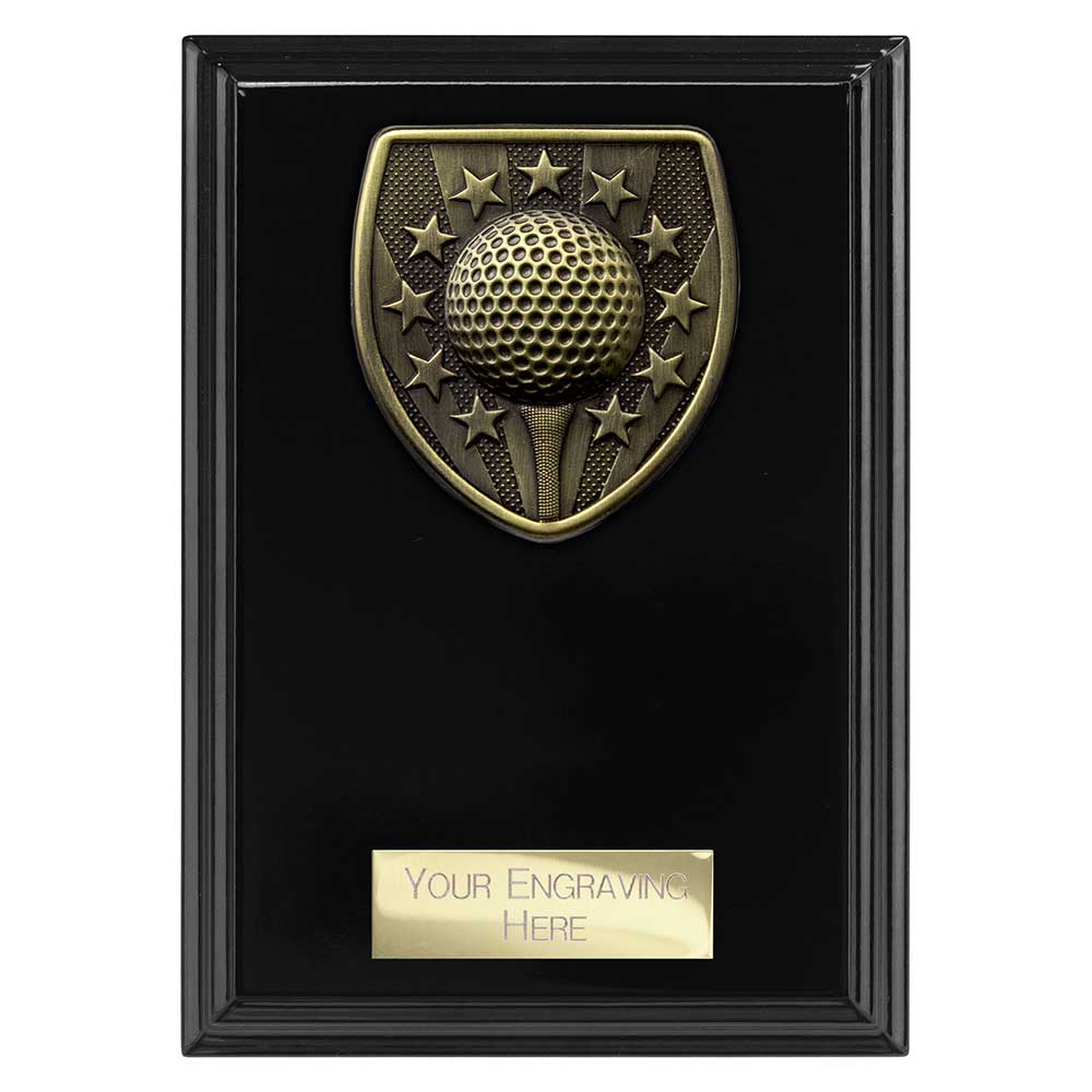 Cobra Plaque Golf Award - 150mm