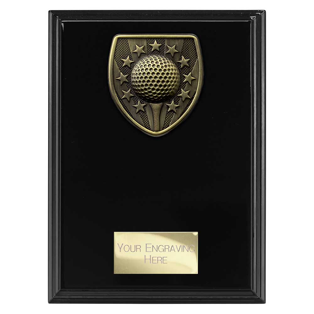 Cobra Plaque Golf Award - 175mm