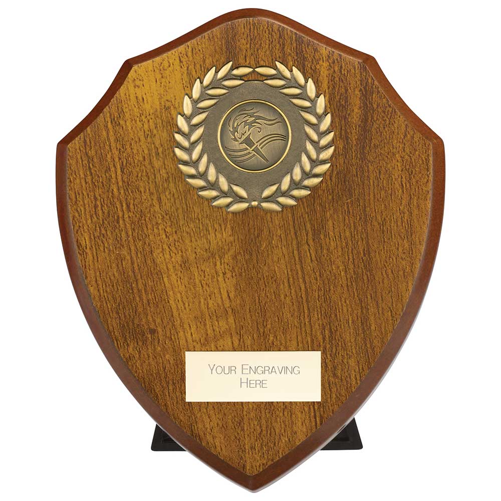 Reward Wreath Shield Walnut - 175mm