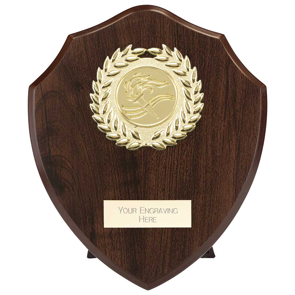 Reward Wreath Shield Mahogany - 125mm