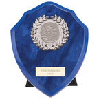 Reward Wreath Shield Azure Blue - 125mm