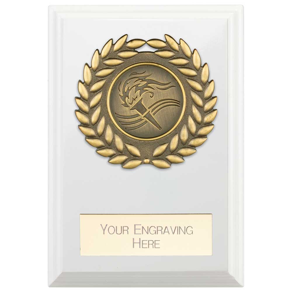 Reward Wreath Plaque Arctic White - 80x60mm