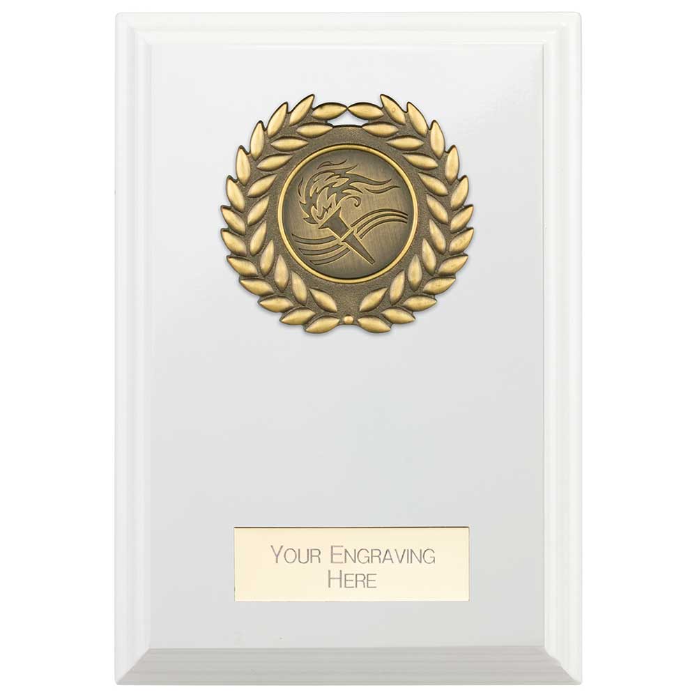 Reward Wreath Plaque Arctic White - 125x90mm