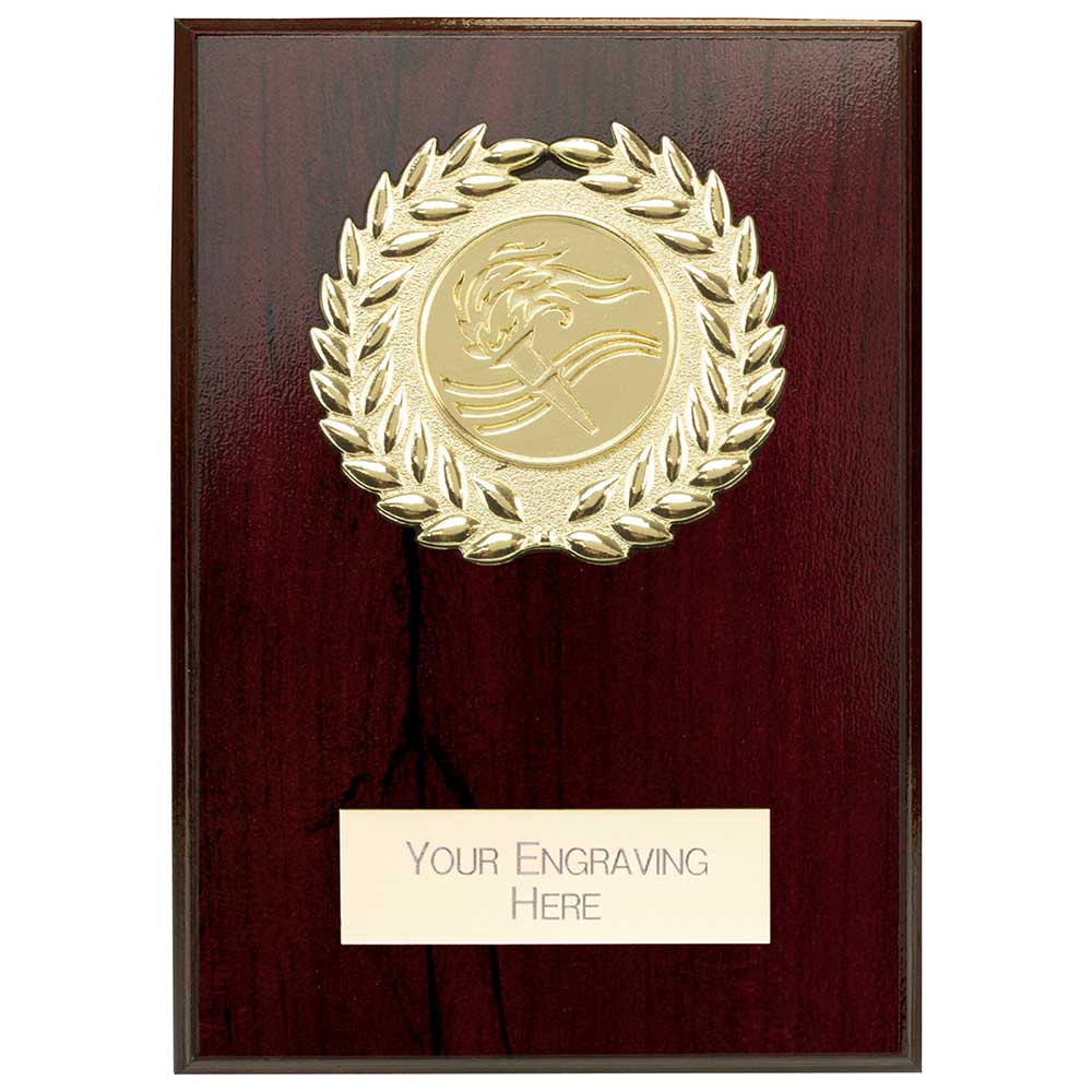 Reward Wreath Plaque Cracked Cherry - 100x75mm