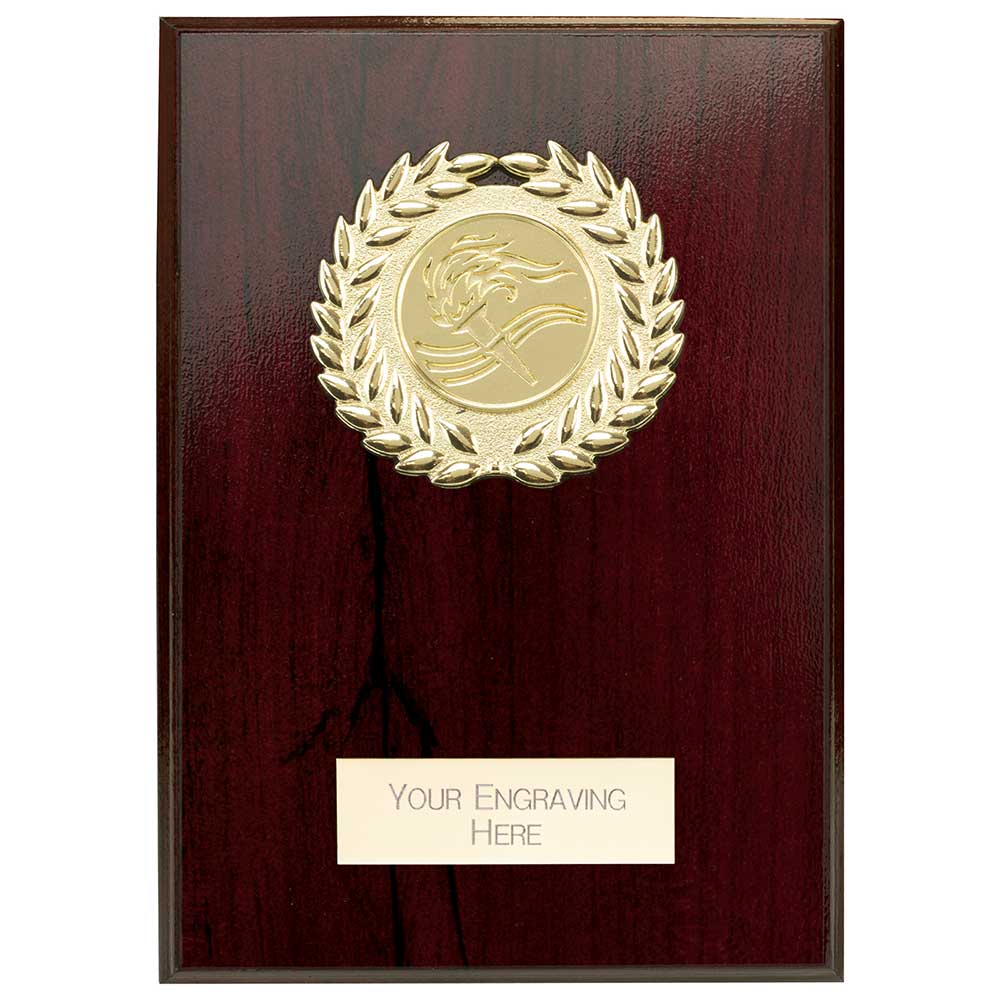 Reward Wreath Plaque Cracked Cherry - 125x90mm