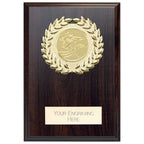Reward Wreath Plaque Mahogany - 100x75mm