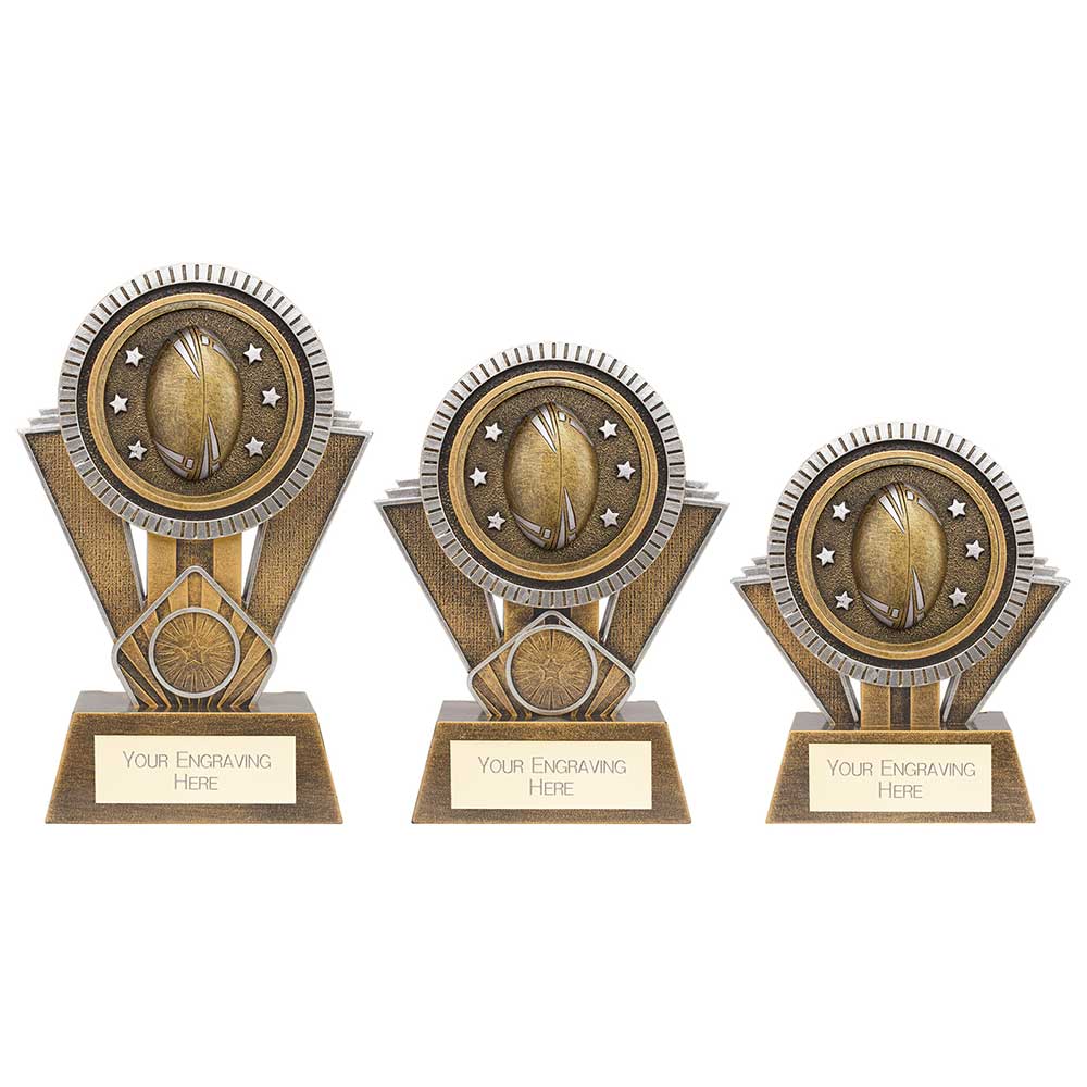 Apex Ikon Rugby Award Gold & Silver