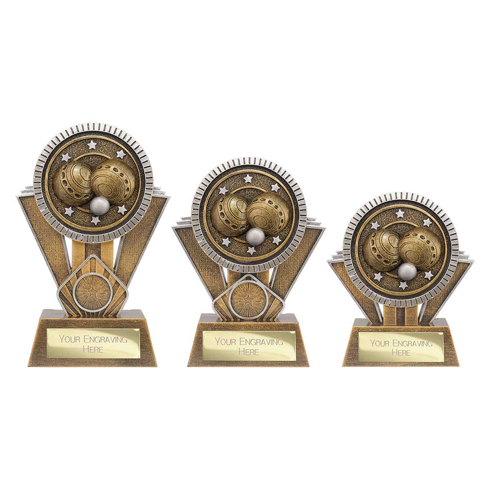 Apex Ikon Lawn Bowls Award Gold & Silver