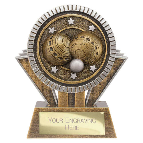 Apex Ikon Lawn Bowls Award Gold & Silver - 130mm