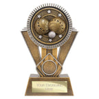 Apex Ikon Lawn Bowls Award Gold & Silver - 180mm