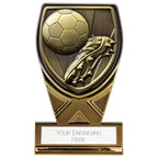 Fusion Cobra Football Boot & Ball Award Black & Gold - PM24195