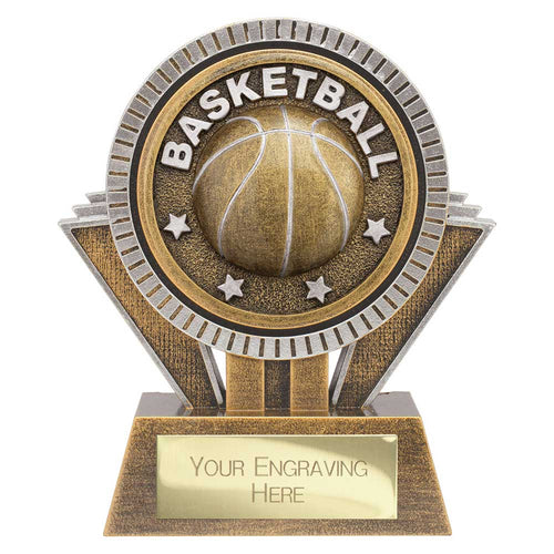 Apex Ikon Basketball Award Gold & Silver - 130mm