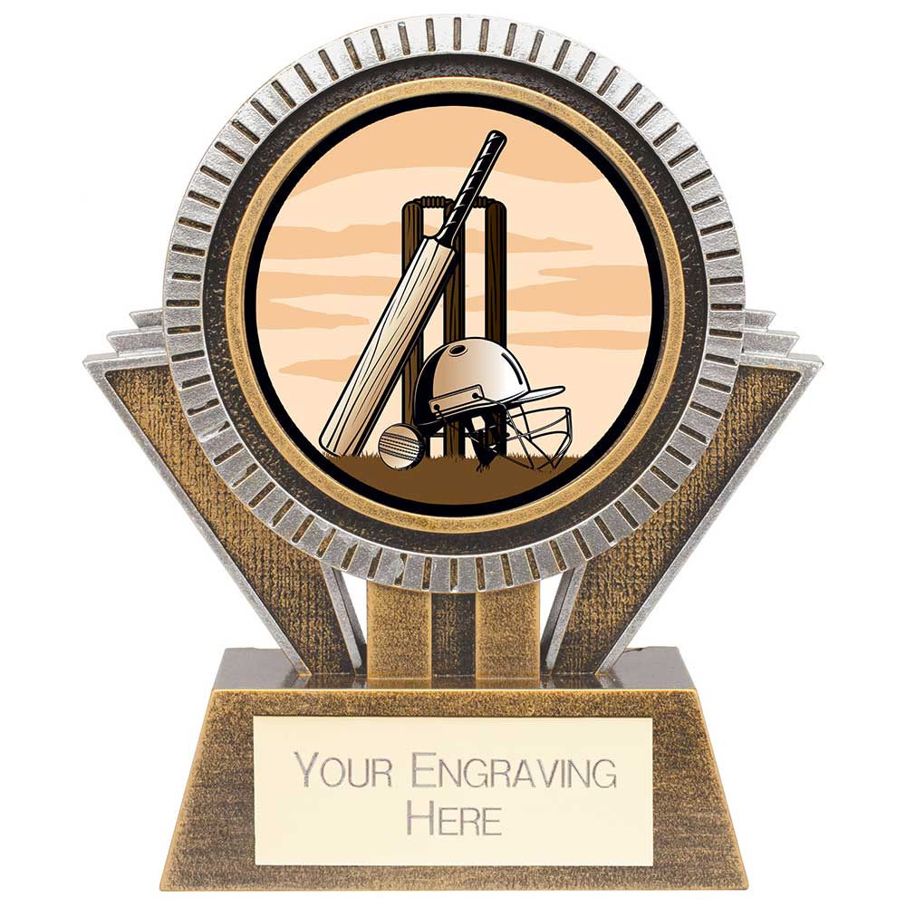 Apex Cricket Award Gold & Silver - 130mm