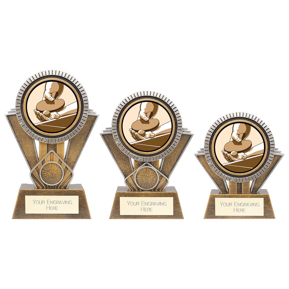 Apex Table Tennis Award Gold & Silver