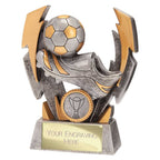 Flashbolt Football Resin Award Silver - 140mm