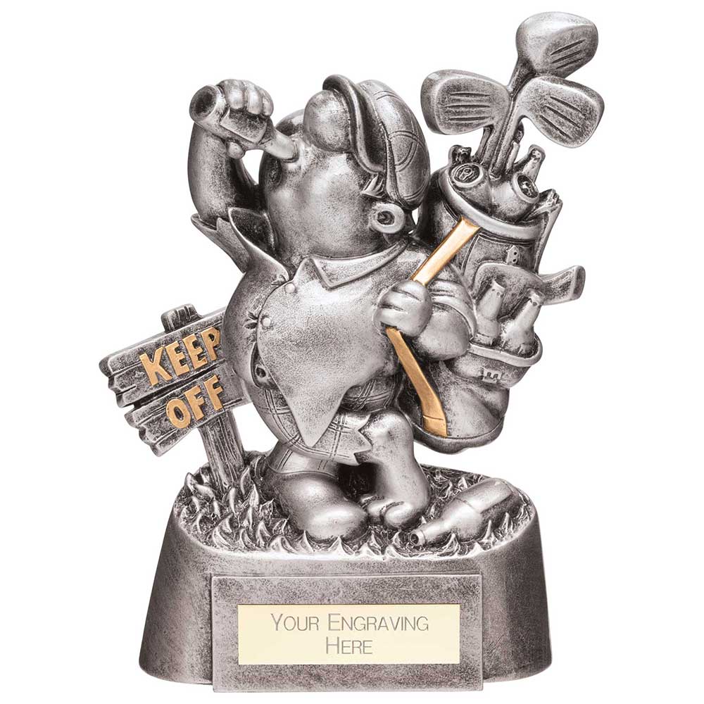 Goof Balls Golf Sozzled Award Silver - 165mm