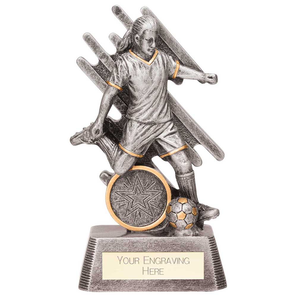 Focus Football Award Antque Silver - 130mm