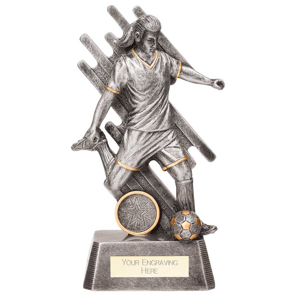Focus Football Award Antque Silver - 190mm