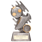 Focus Football Boot & Ball Award Silver - 150mm