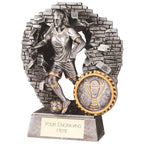 Blast Out Female Football Resin Award - 110mm
