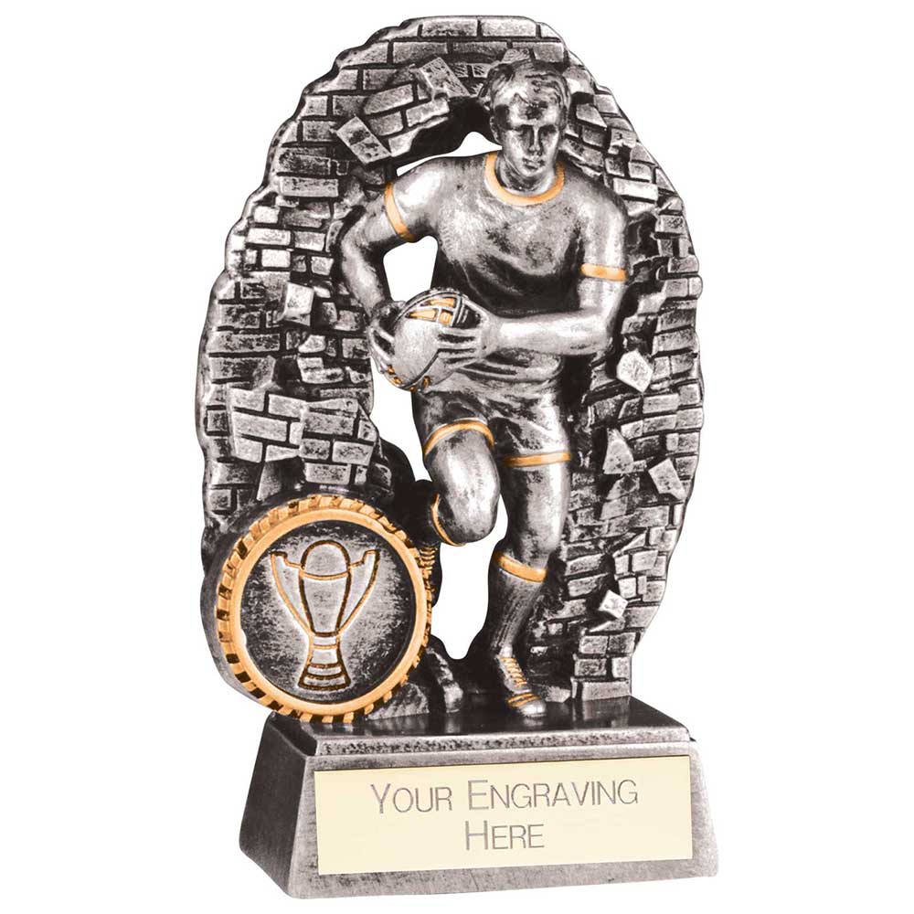 Blast Out Male Rugby Resin Award - 130mm