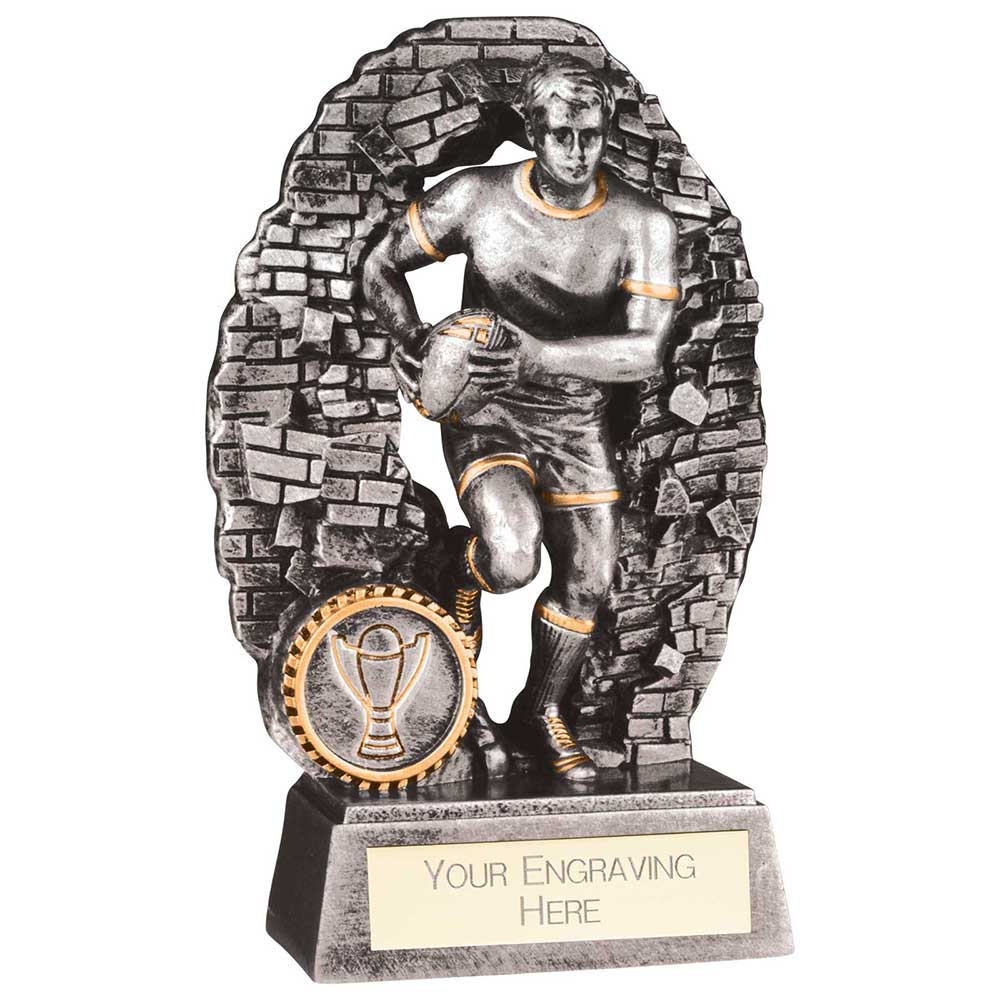 Blast Out Male Rugby Resin Award - 160mm