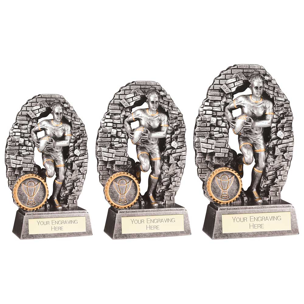 Blast Out Female Rugby Resin Awa