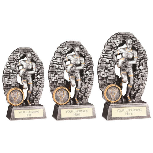 Blast Out Female Rugby Resin Awa