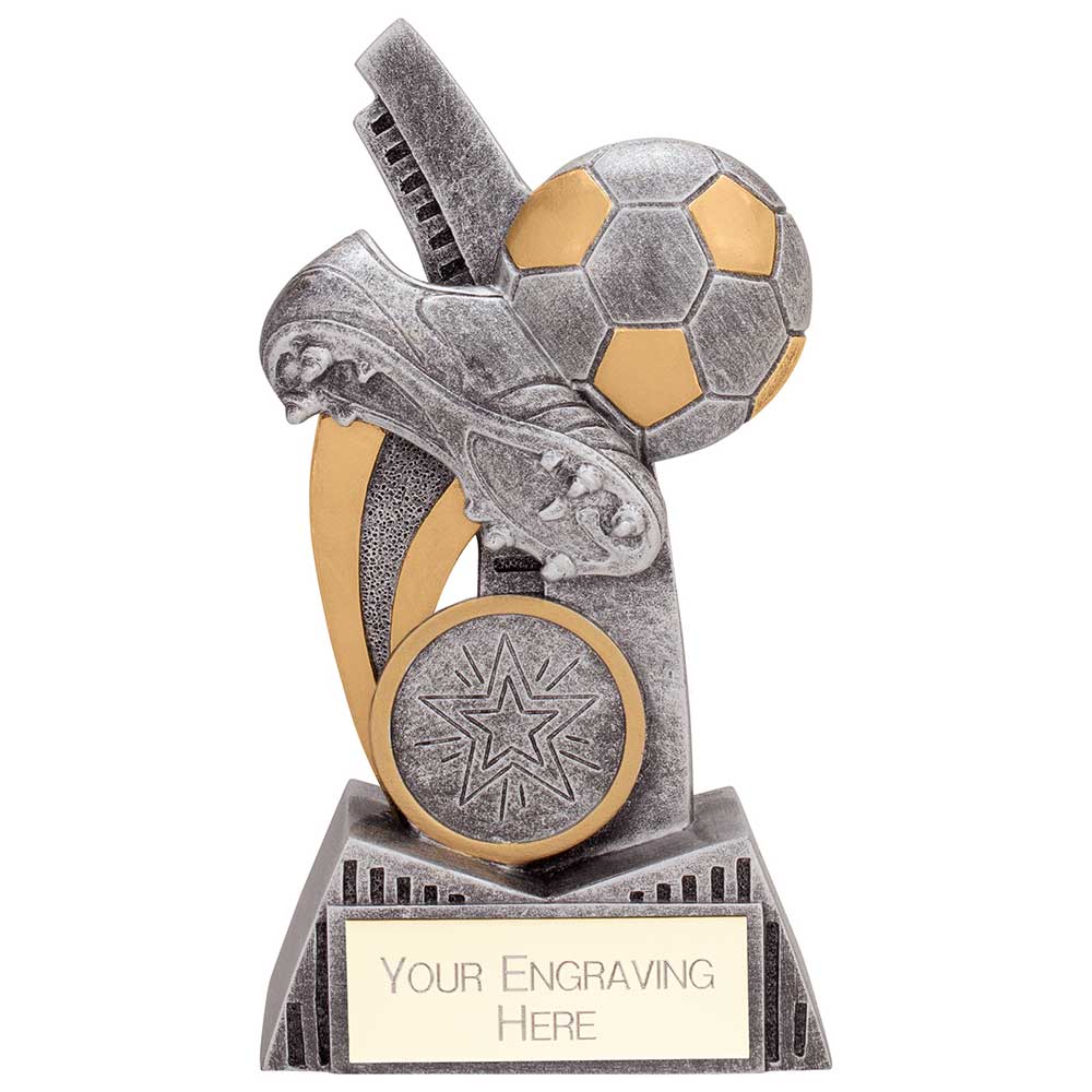 Revolution Football Award Antique Silver & Gold - RF24048