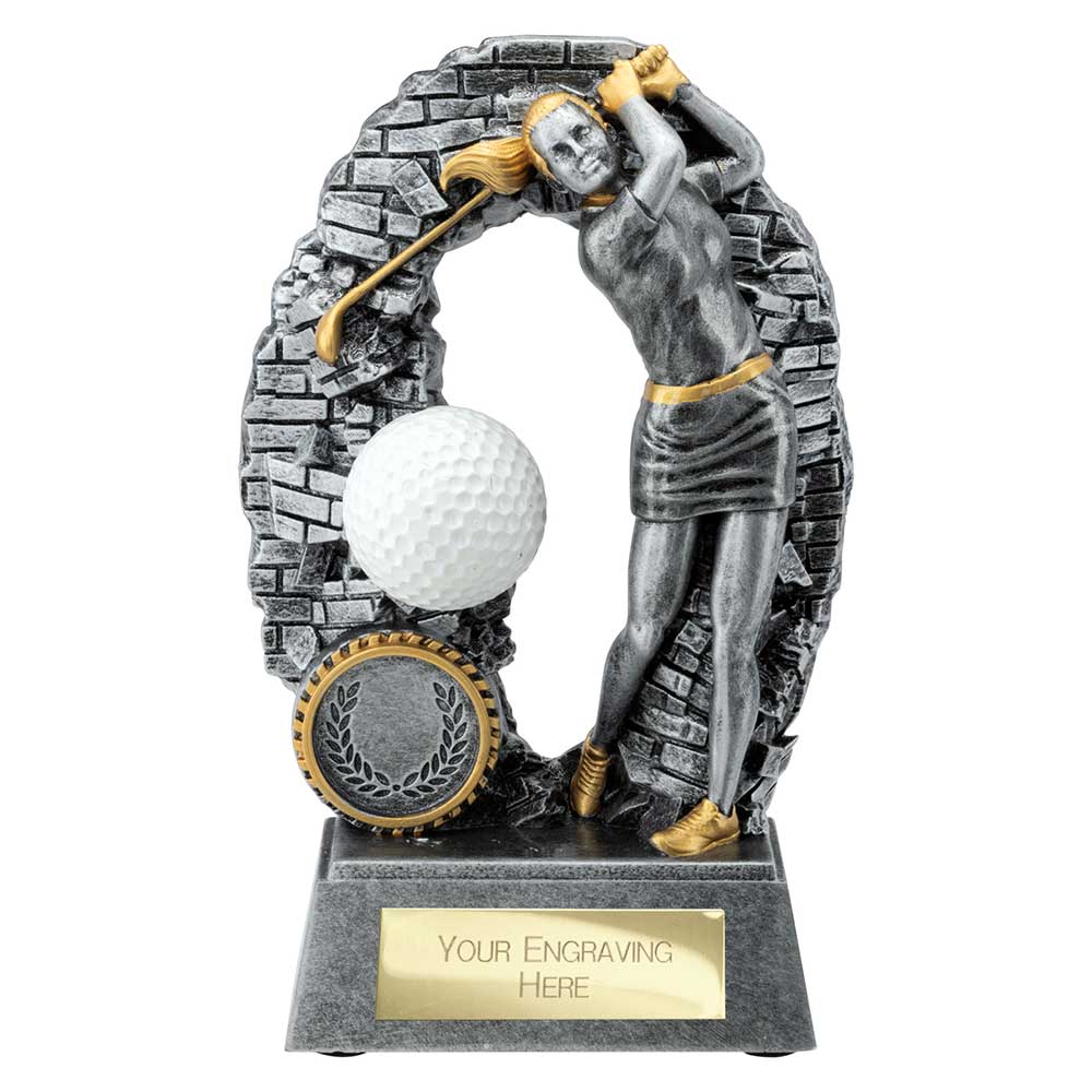 Blast Out Golf Female Resin Award - 160mm