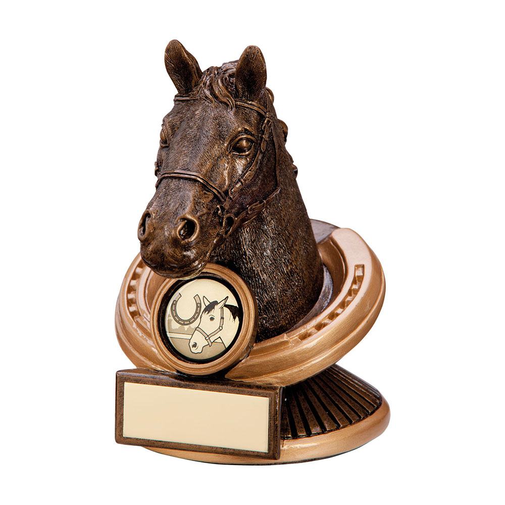 Endurance Equestrian Horse Head Award - 125mm