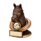 Endurance Equestrian Horse Head Award - 125mm