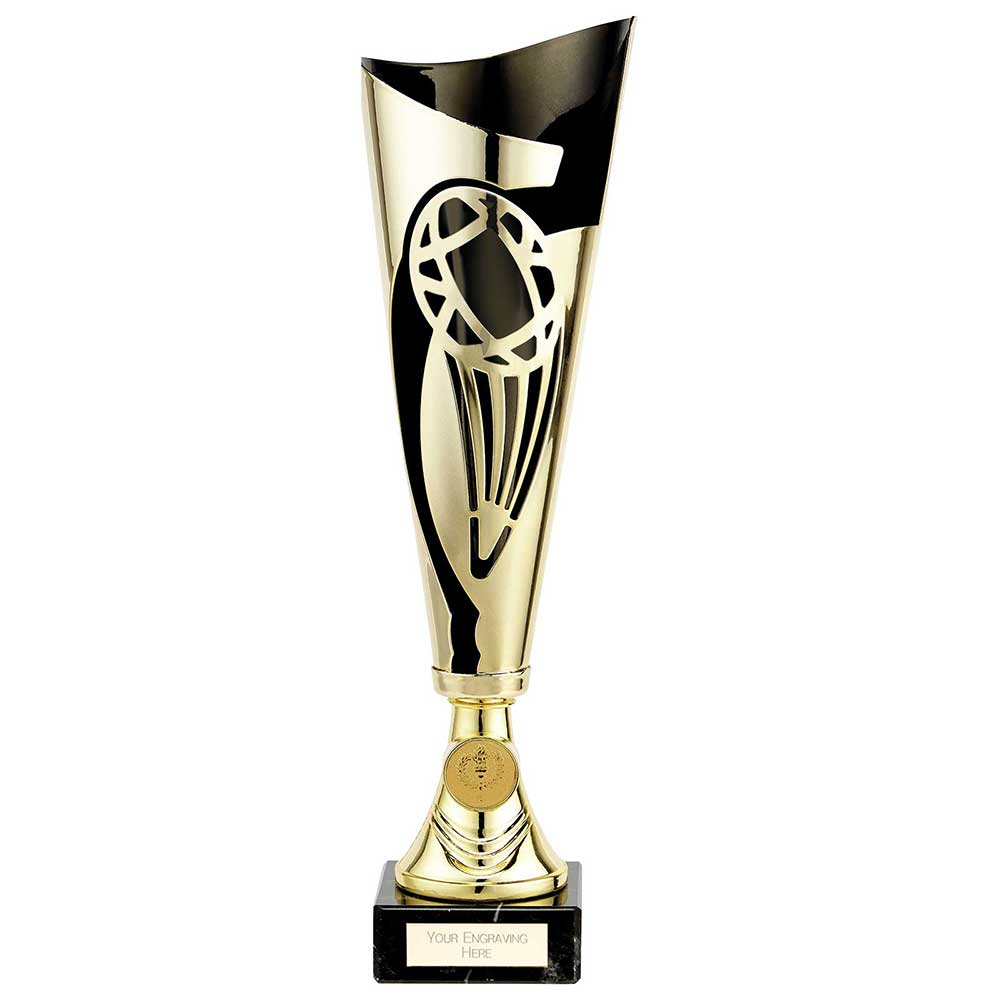 Champions Rugby Cup Gold & Black - 340mm