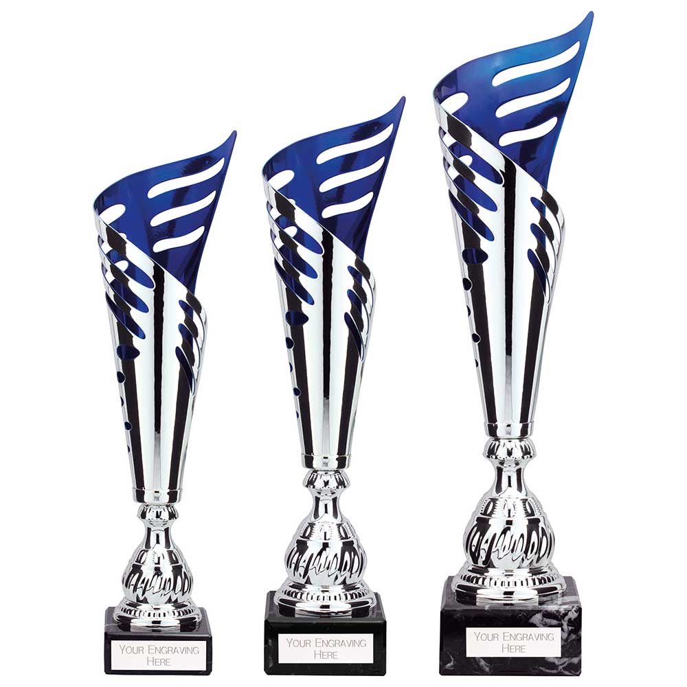 Atlantis Silver/Blue Laser Cup 385mm