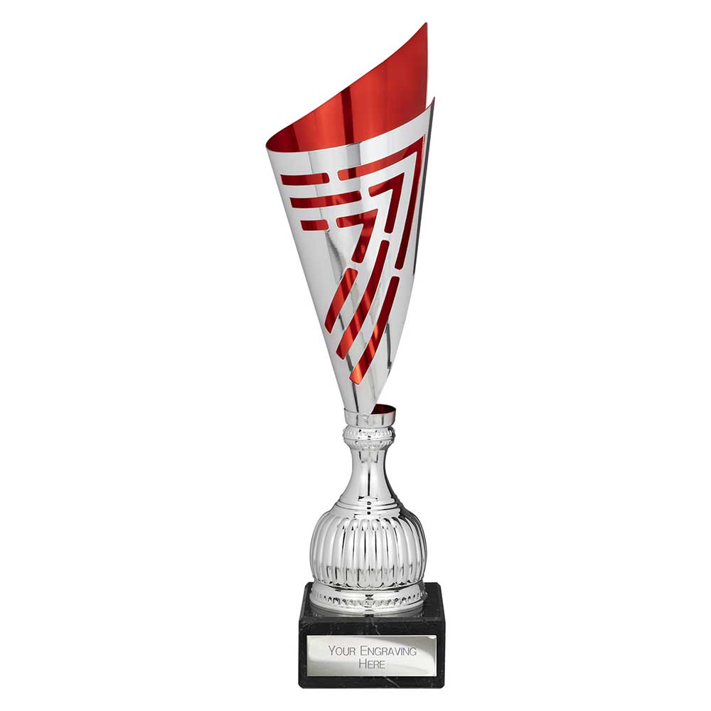 Arrow Laser Trophy Silver & Red - 450mm
