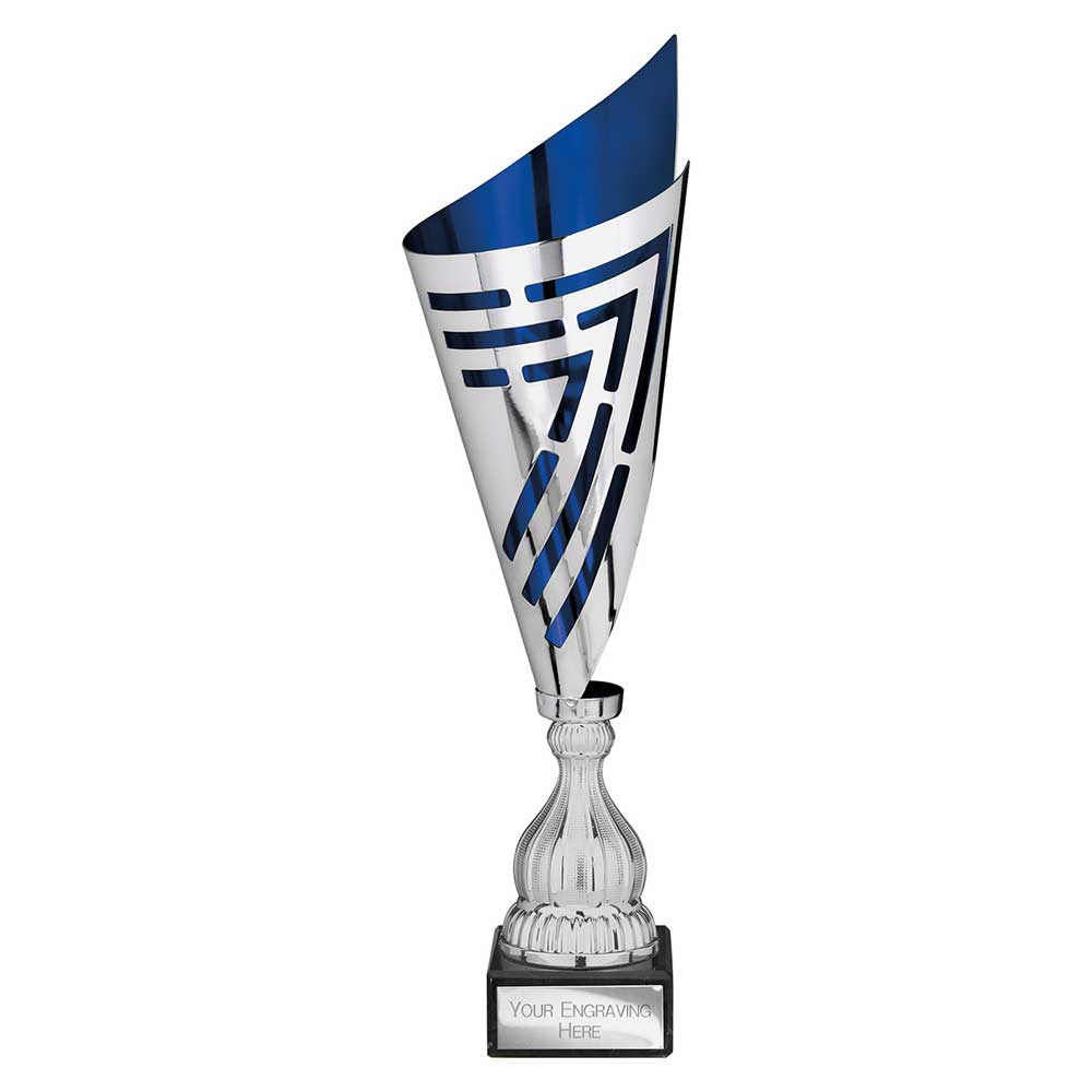 Arrow Laser Trophy Silver & Blue - 425mm