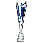 Inspire Laser Trophy Silver & Blue - 395mm