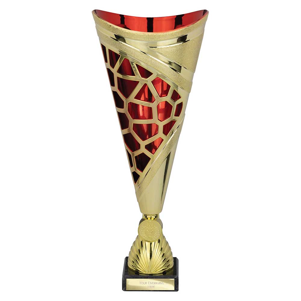 Vivid Trophy Gold & Red - 320mm