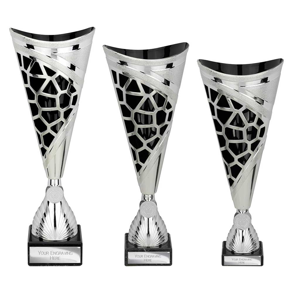 Vivid Trophy Silver & Black