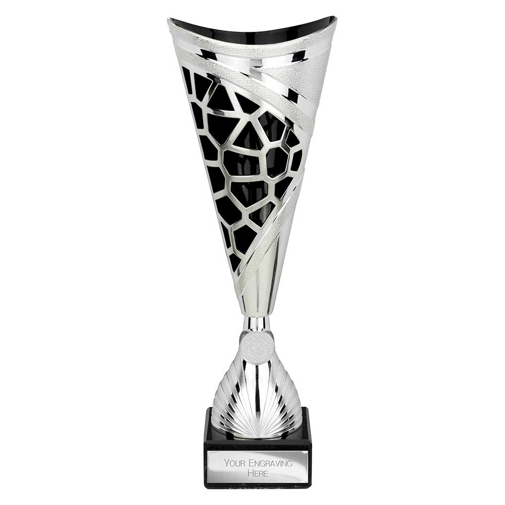 Vivid Trophy Silver & Black - 365mm