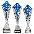 Galaxy Laser Trophy Silver & Blue