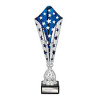 Galaxy Laser Trophy Silver & Blue - 410mm