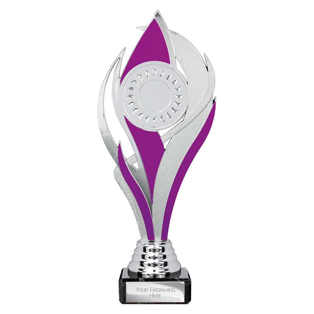 Volcano Trophy Silver & Purple - 230mm