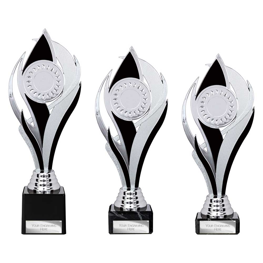 Volcano Trophy Silver & Black