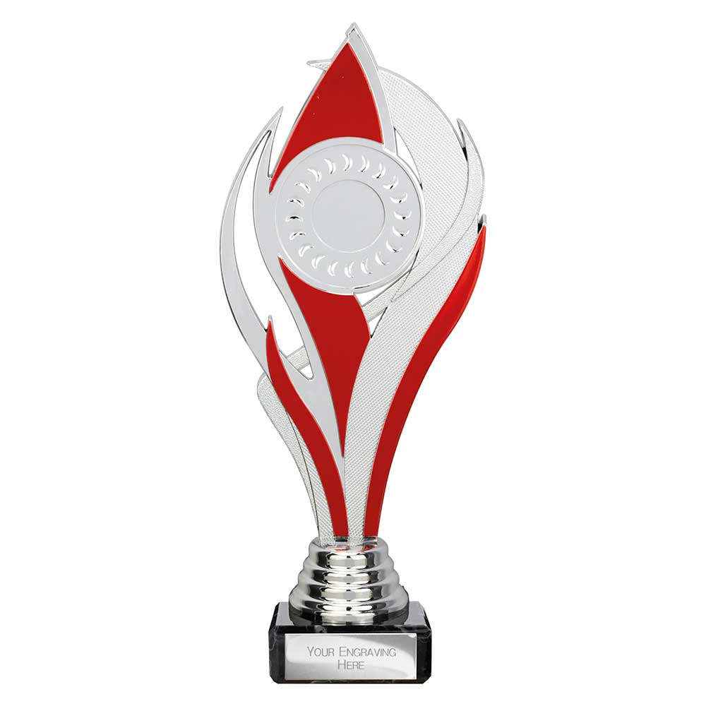 Volcano Trophy Silver & Red - 230mm