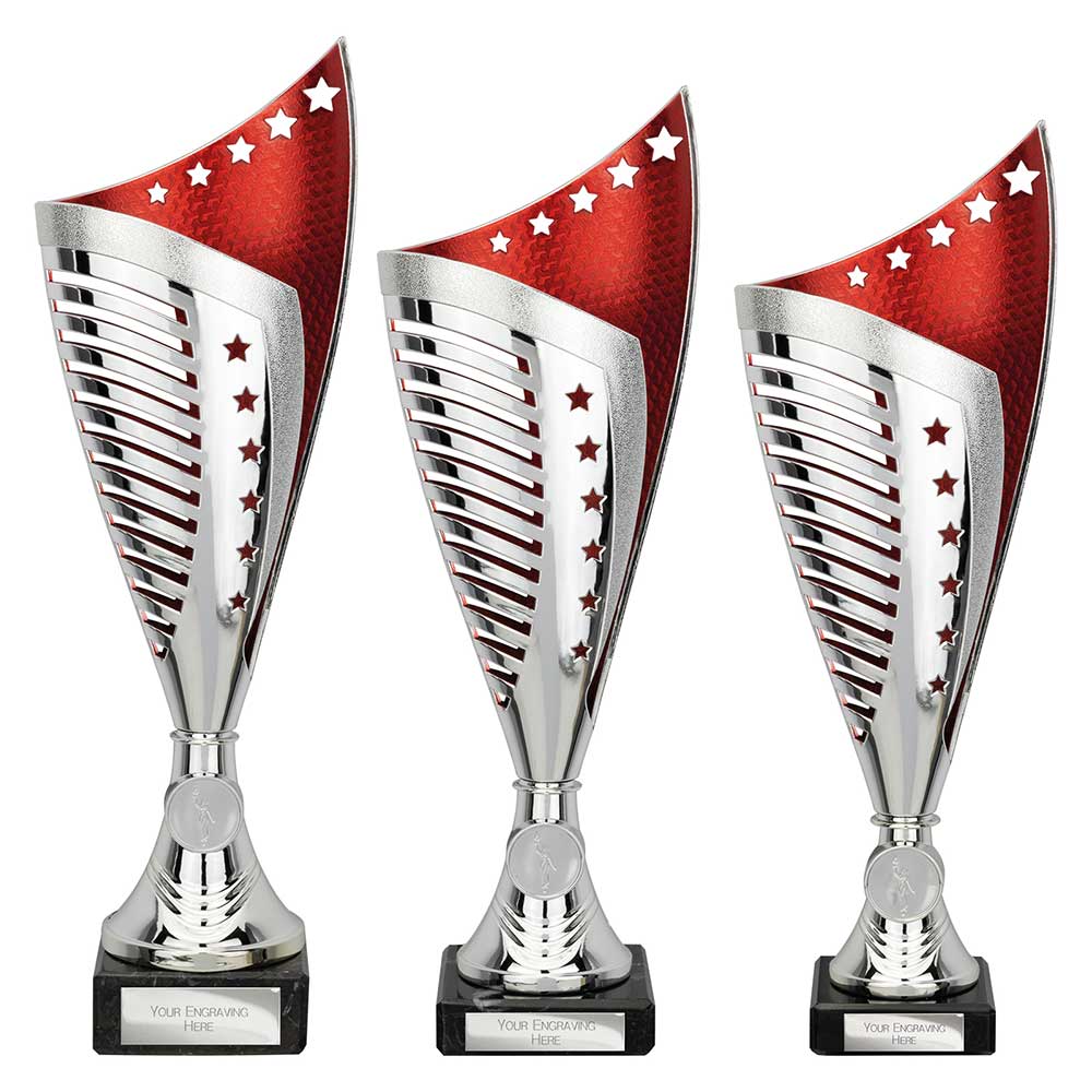 Nebula Trophy Silver & Red