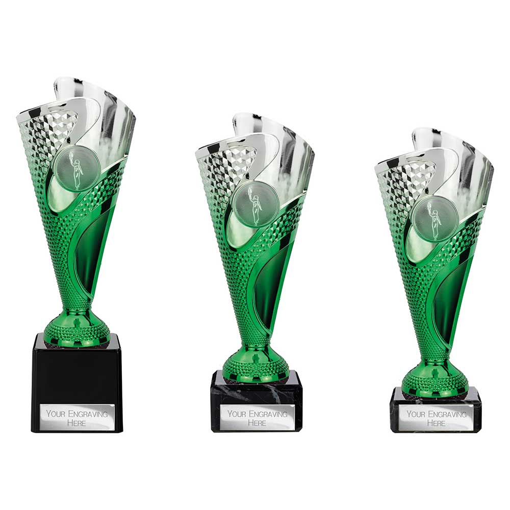 Rodeo Trophy Silver & Green