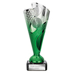 Rodeo Trophy Silver & Green - 185mm